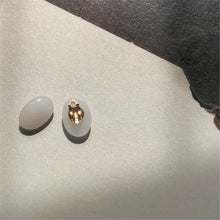 Load image into Gallery viewer, Oval Shape Stone Clip On Earrings